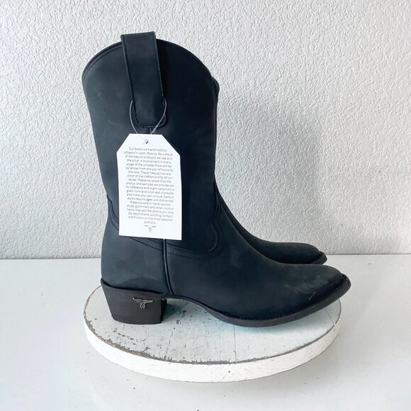 Lane Black Midi Boots - Picture 2 of 11